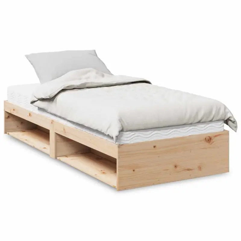 Stijlvol daybed van massief grenenhout met opbergruimte voor elke kamer - Naturel / 80 x 200 cm - Bedden & bedframes