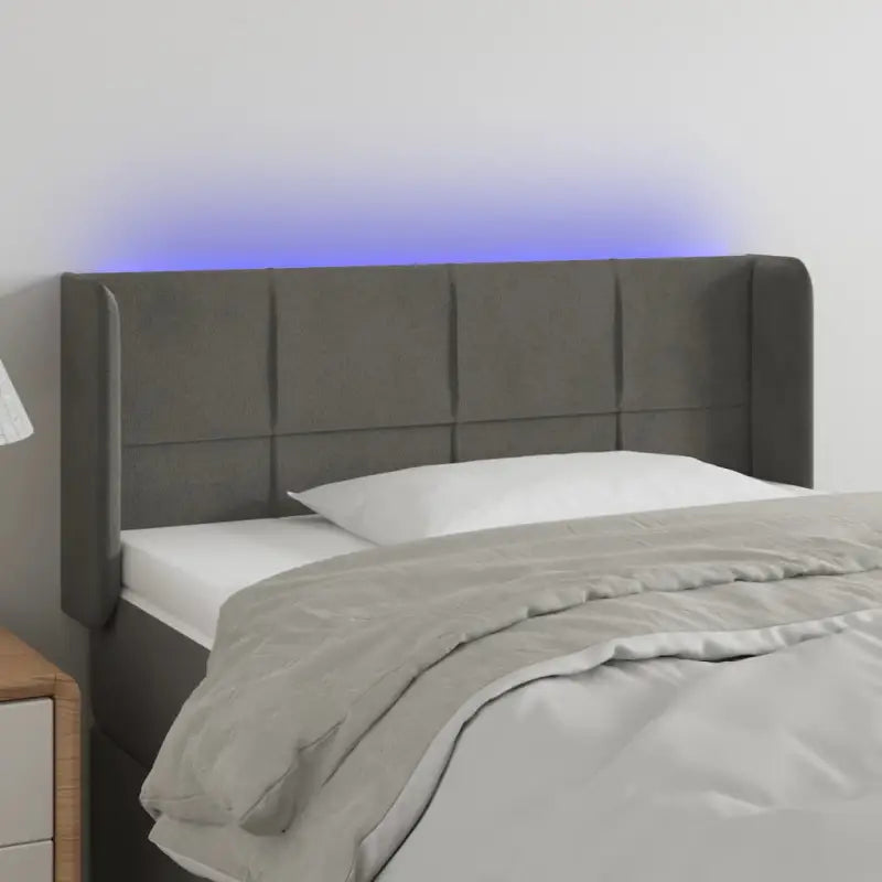 Stijlvol LED Hoofdbord voor een Modern Slaapkamer Accessoire - Donkergrijs / 93 x 16 x 78/88 cm / 1 - Hoofdborden