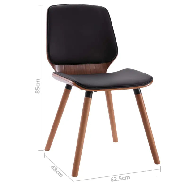 Stijlvolle Eetkamerstoelen Set met Kunstleer Comfort - Eetkamerstoelen
