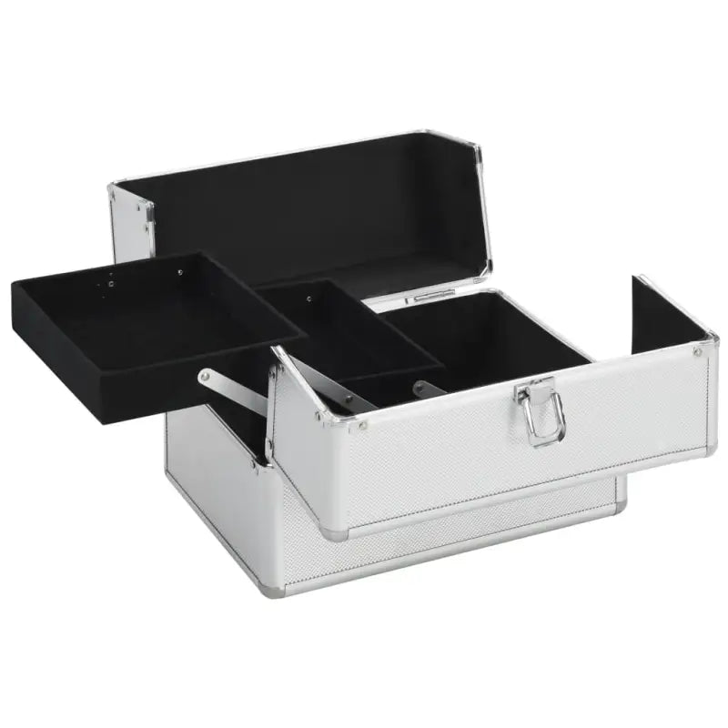 Stijlvolle make-up koffer met uitklapbaar bovengedeelte voor organisatie - Toilettassen