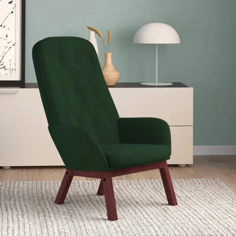Stijlvolle relaxstoel voor comfortabel werken en ontspannen - Donkergroen / 1 / Zonder voetensteun - Fauteuils &