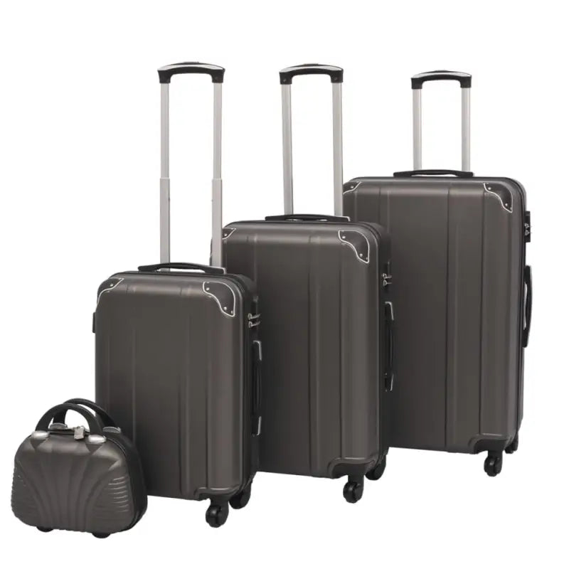 Stijlvolle rolkoffer set voor zakelijk en vakantiegebruik - Antraciet / 1 / 4 - Koffers