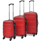 Stijlvolle trolley kofferset voor zakelijk en vakantiebestemmingen - Rood / 1 / 4 - Koffers