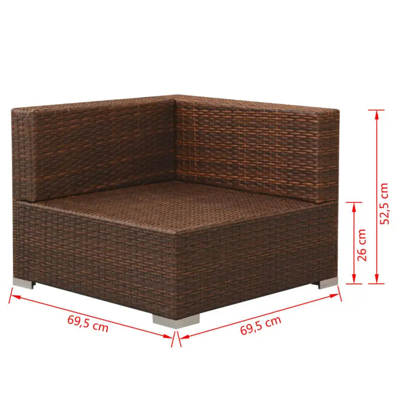 Stijlvolle tuinset met gepoedercoat stalen frame en makkelijk schoon te maken - Tuinsets
