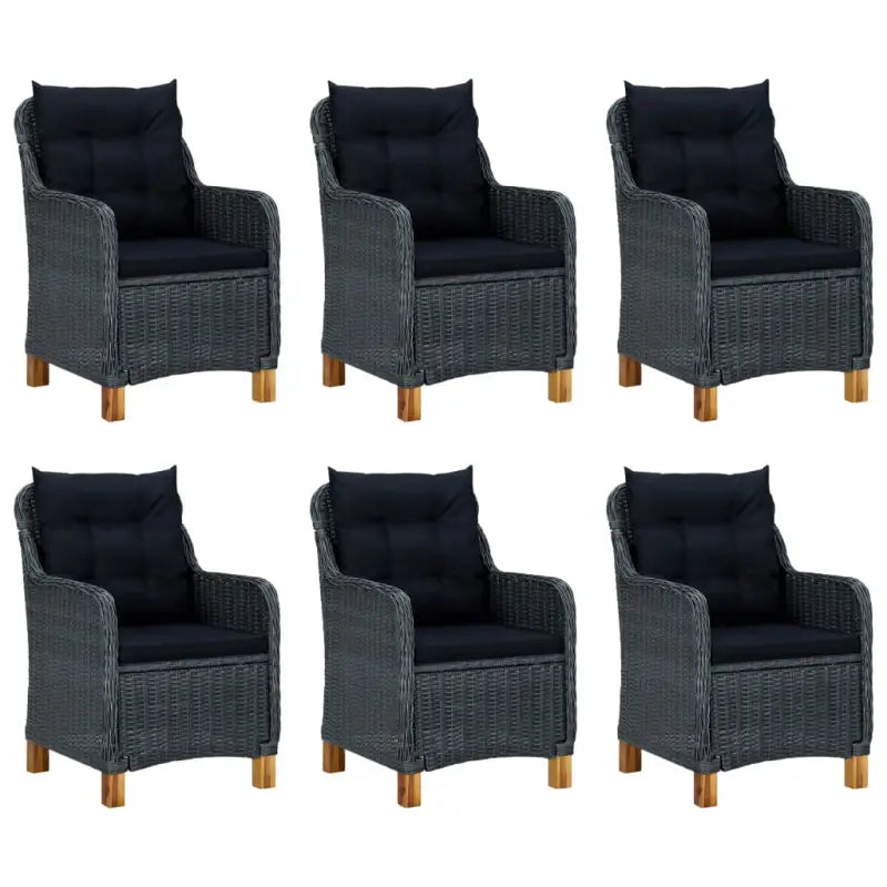 Stijlvolle tuinset met poly rattan en gepoedercoat staal - Tuinsets