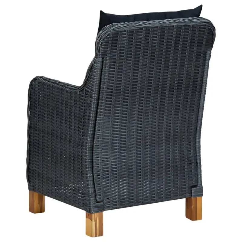Stijlvolle tuinset met poly rattan en gepoedercoat staal - Tuinsets