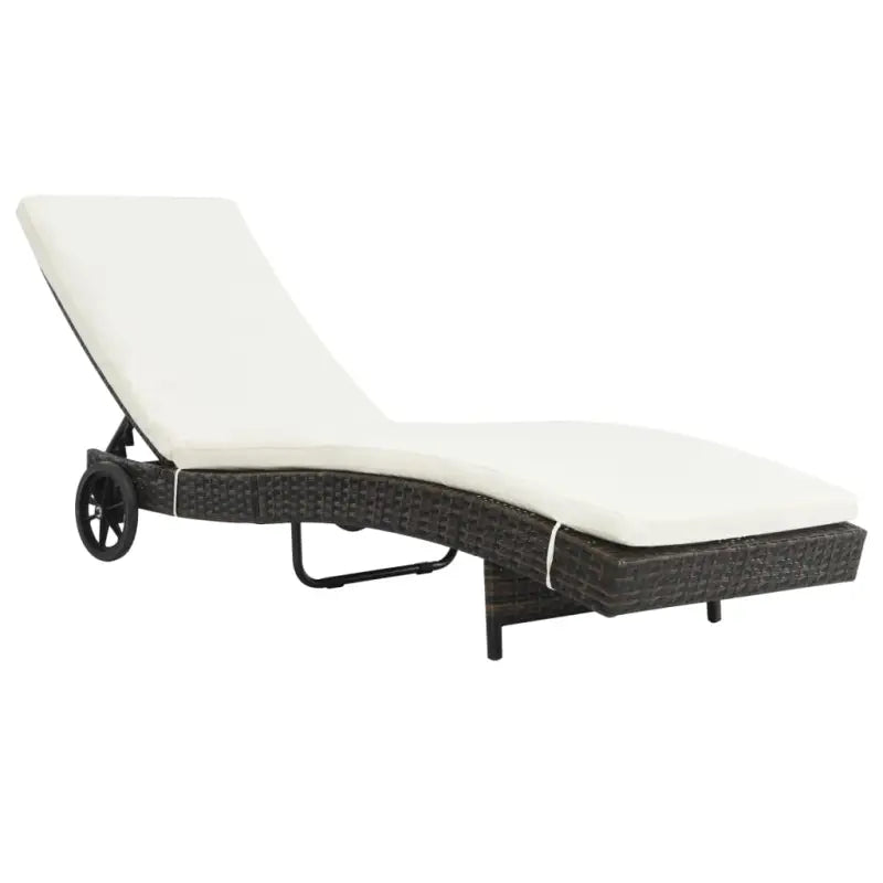Stijlvolle waterbestendige ligstoelen voor in de tuin of op het terras - Bruin / 1 - Ligstoelen