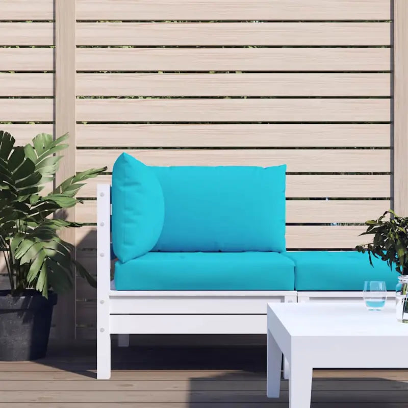Stoelkussens in oxford stof voor een frisse uitstraling van je buitenruimte - Turquoise / 1 / Hoekbank - Stoelkussens