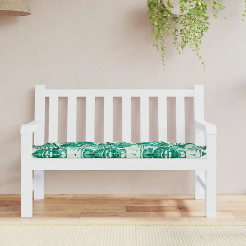 Stoelkussens met frisse uitstraling en duurzame oxford stof - Bladontwerp / 120 x 50 x 7 cm / 1 - Stoelkussens