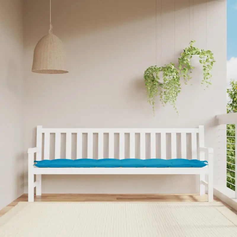 Stoelkussens met frisse uitstraling en duurzame oxford stof - lichtblauw / 200 x 50 x 7 cm / 1 - Stoelkussens