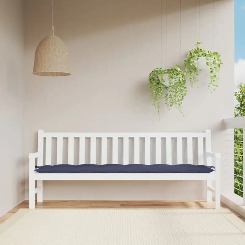 Stoelkussens met frisse uitstraling en duurzame oxford stof - Marineblauw / 200 x 50 x 7 cm / 1 - Stoelkussens