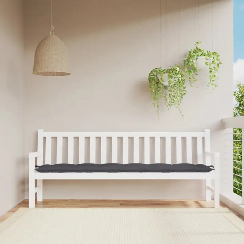 Stoelkussens met frisse uitstraling en duurzame oxford stof - Antraciet / 200 x 50 x 7 cm / 1 - Stoelkussens