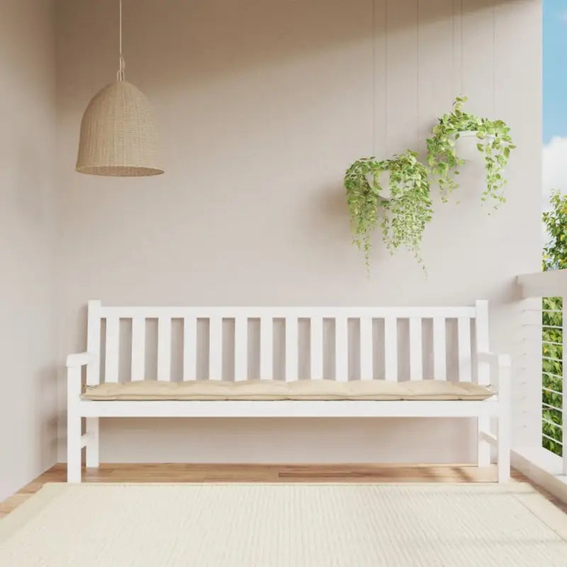 Stoelkussens met frisse uitstraling en duurzame oxford stof - Beige / 200 x 50 x 7 cm / 1 - Stoelkussens