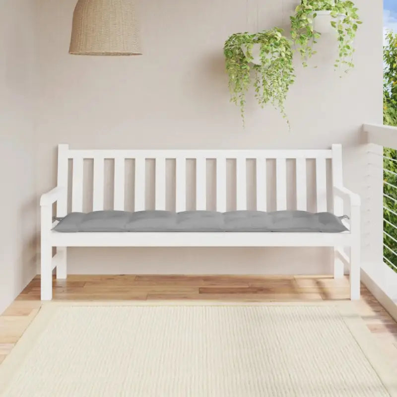 Stoelkussens met frisse uitstraling en duurzame oxford stof - Grijs / 180 x 50 x 7 cm / 1 - Stoelkussens