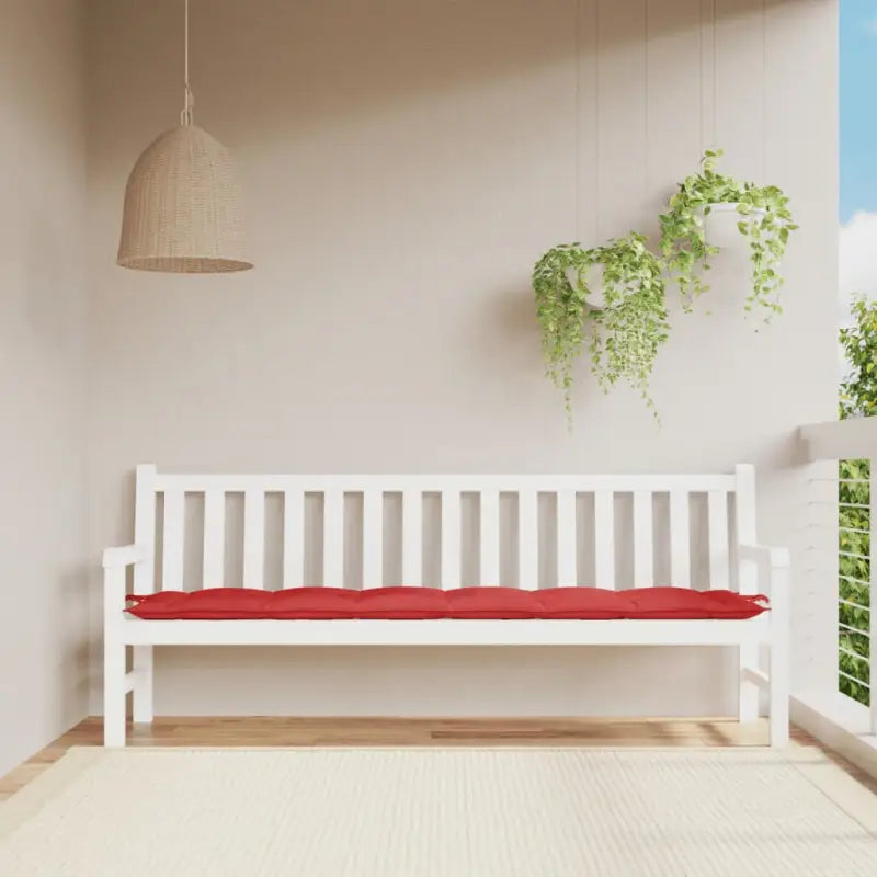 Stoelkussens met frisse uitstraling en duurzame oxford stof - Rood / 200 x 50 x 7 cm / 1 - Stoelkussens