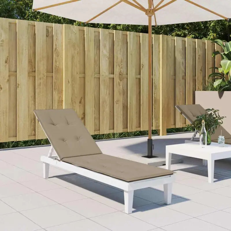 Stoelkussens met oxford stof voor een frisse uitstraling in je buitenruimte - Taupe / 1 - Stoelkussens