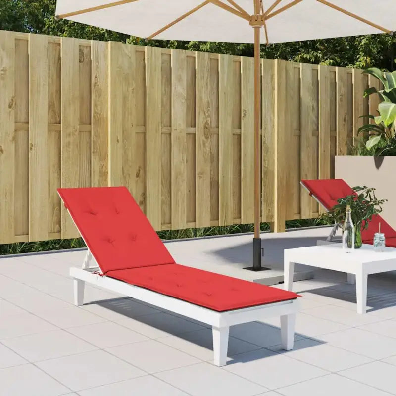 Stoelkussens met oxford stof voor een frisse uitstraling in je buitenruimte - Rood / 1 - Stoelkussens