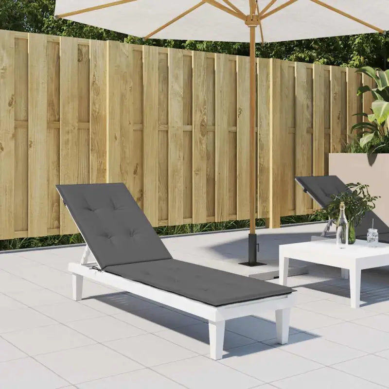 Stoelkussens met oxford stof voor een frisse uitstraling in je buitenruimte - Antraciet / 1 - Stoelkussens
