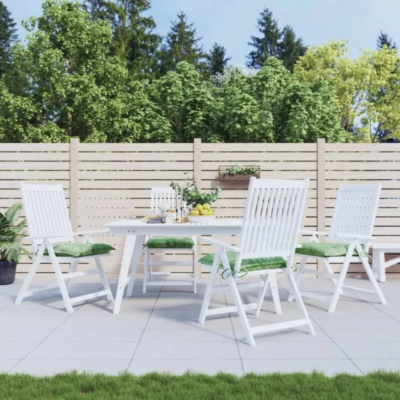 Stoelkussens van Oxford stof voor een frisse uitstraling en behoud van oorspronkelijke vorm - Bladpatroon / 40 x 40 x 7