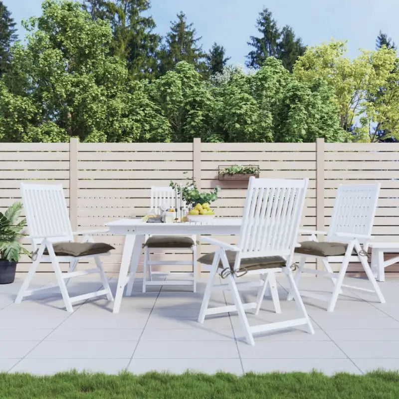 Stoelkussens van Oxford stof voor een frisse uitstraling en behoud van oorspronkelijke vorm - Taupe / 50 x 50 x 7 cm