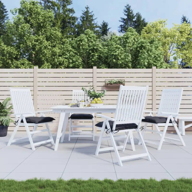 Stoelkussens van Oxford stof voor een frisse uitstraling en behoud van oorspronkelijke vorm - Antraciet / 50 x 50 x 7