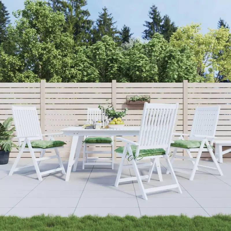 Stoelkussens van Oxford stof voor een frisse uitstraling en behoud van oorspronkelijke vorm - Bladpatroon / 50 x 50 x 7