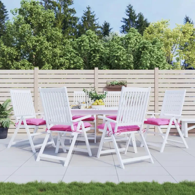 Stoelkussens van Oxford stof voor een frisse uitstraling en behoud van oorspronkelijke vorm - Roze / 50 x 50 x 7 cm / 6