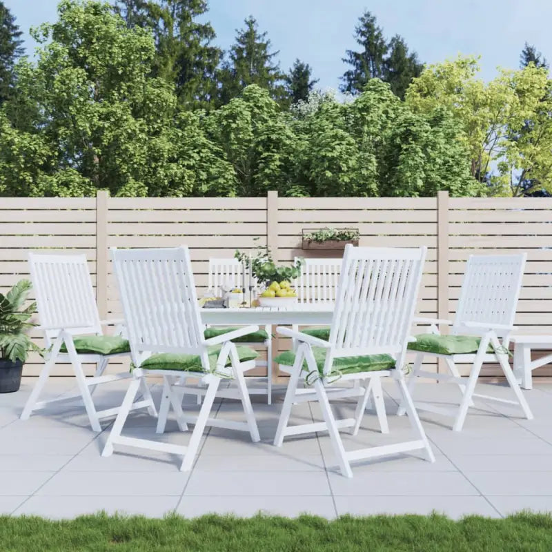 Stoelkussens van Oxford stof voor een frisse uitstraling en behoud van oorspronkelijke vorm - Bladpatroon / 40 x 40 x 7