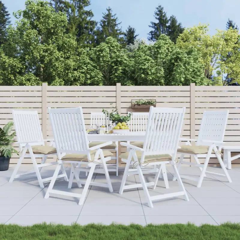 Stoelkussens van Oxford stof voor een frisse uitstraling en behoud van oorspronkelijke vorm - Beige / 50 x 50 x 7 cm