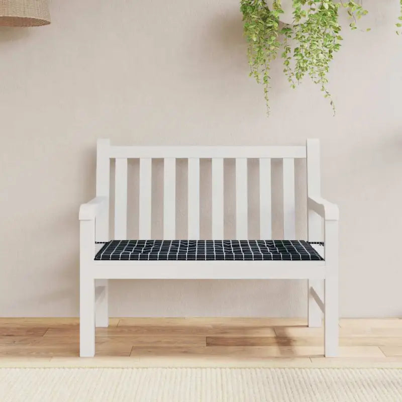 Stoelkussens van oxford stof voor een frisse uitstraling in je tuin - Zwart en wit / 100 x 50 x 3 cm / 1 - Stoelkussens