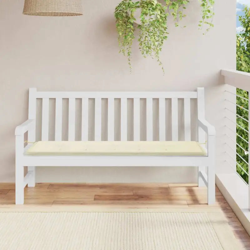 Stoelkussens van oxford stof voor een frisse uitstraling in je tuin - Crème / 150 x 50 x 3 cm / 1 - Stoelkussens