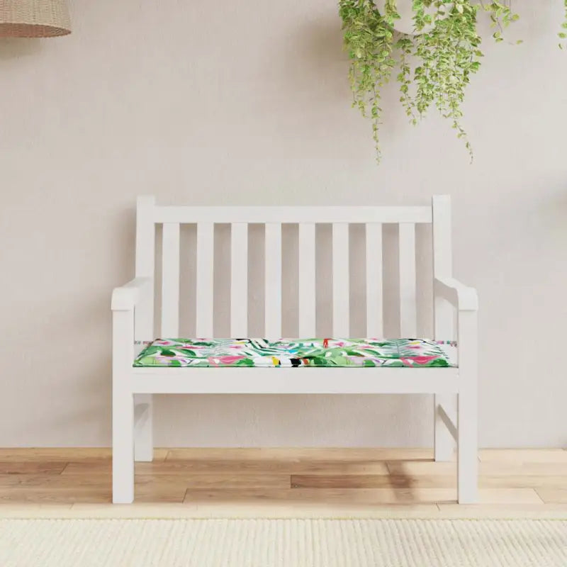 Stoelkussens van oxford stof voor een frisse uitstraling in je tuin - Groen en roze / 120 x 50 x 3 cm / 1 - Stoelkussens