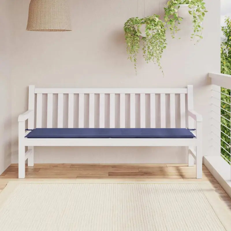 Stoelkussens van oxford stof voor een frisse uitstraling in je tuin - Marineblauw / 180 x 50 x 3 cm / 1 - Stoelkussens