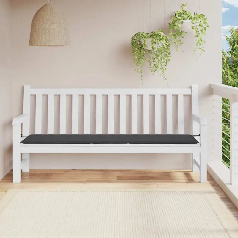 Stoelkussens van oxford stof voor een frisse uitstraling in je tuin - Antraciet / 200 x 50 x 3 cm / 1 - Stoelkussens