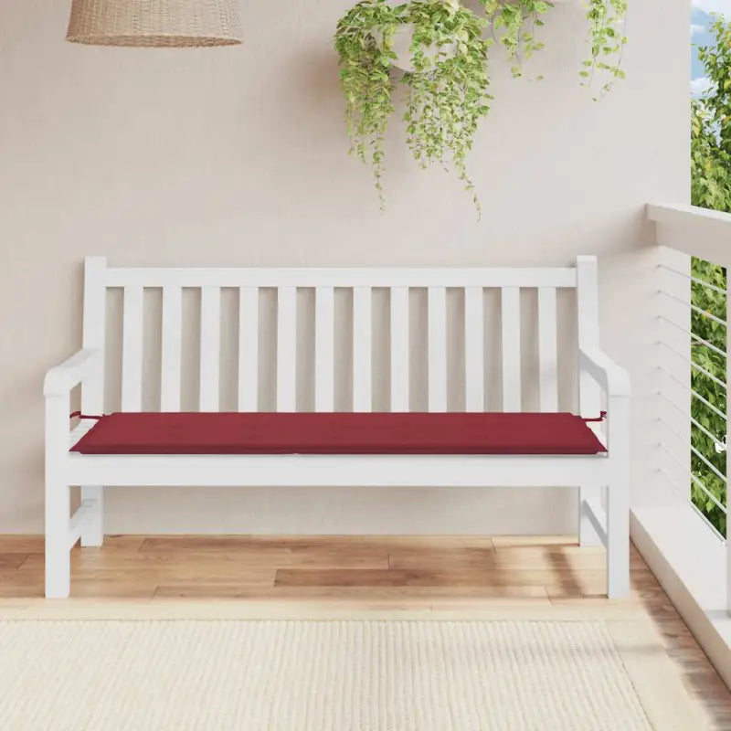 Stoelkussens van oxford stof voor een frisse uitstraling in je tuin - Wijnrood / 150 x 50 x 3 cm / 1 - Stoelkussens
