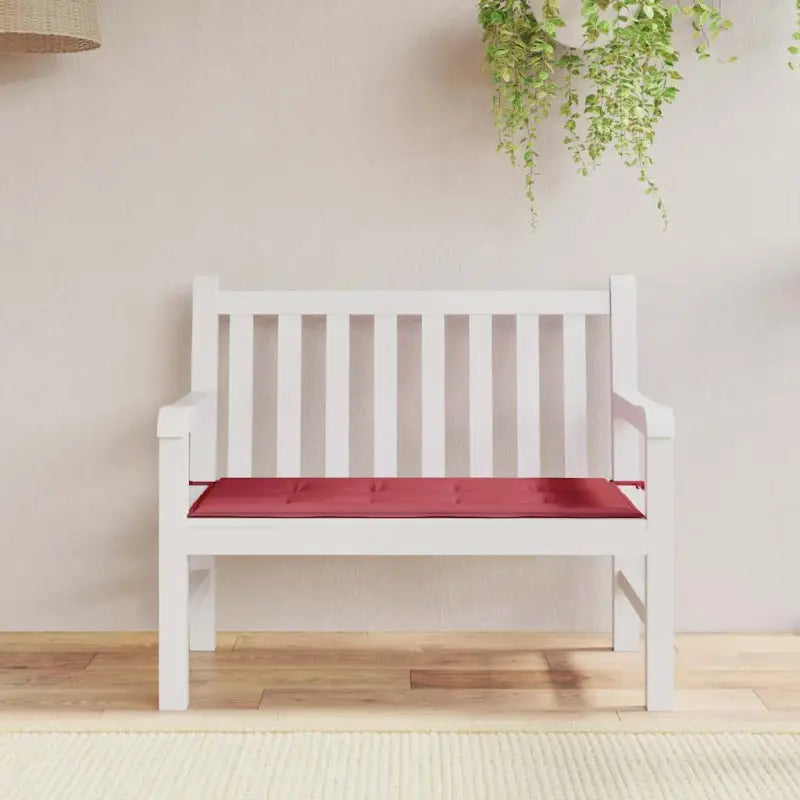 Stoelkussens van oxford stof voor een frisse uitstraling in je tuin - Wijnrood / 100 x 50 x 3 cm / 1 - Stoelkussens