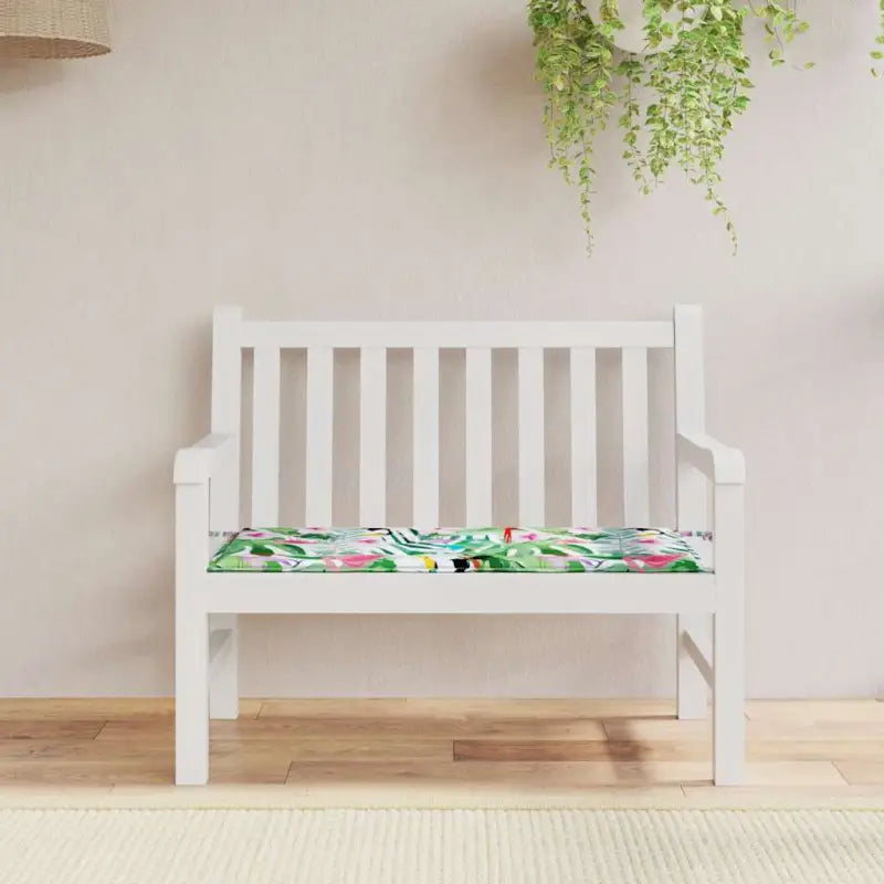 Stoelkussens van oxford stof voor een frisse uitstraling in je tuin - Groen en roze / 100 x 50 x 3 cm / 1 - Stoelkussens