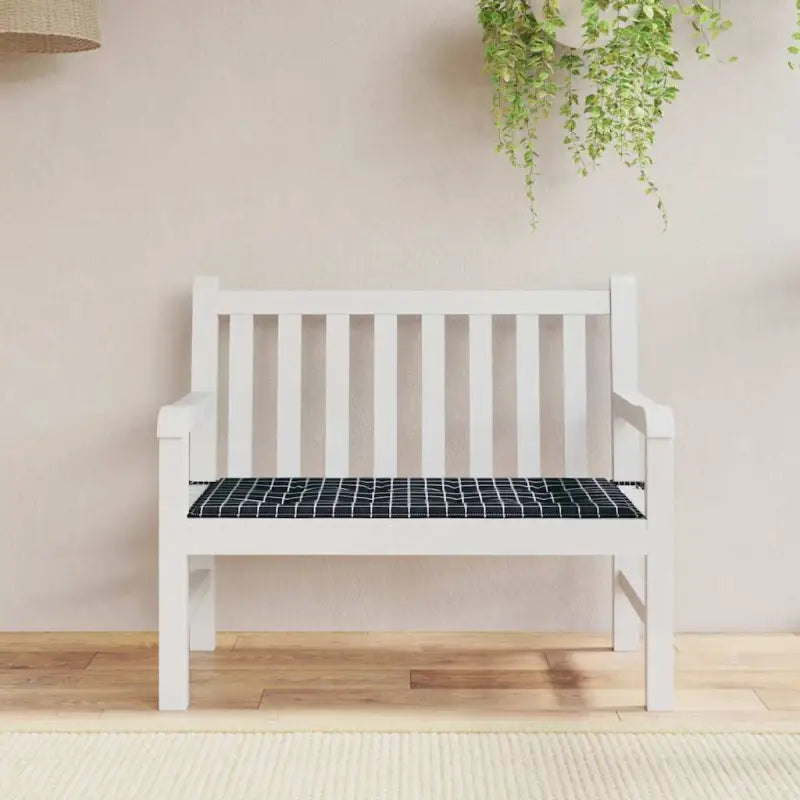 Stoelkussens van oxford stof voor een frisse uitstraling in je tuin - Zwart en wit / 120 x 50 x 3 cm / 1 - Stoelkussens