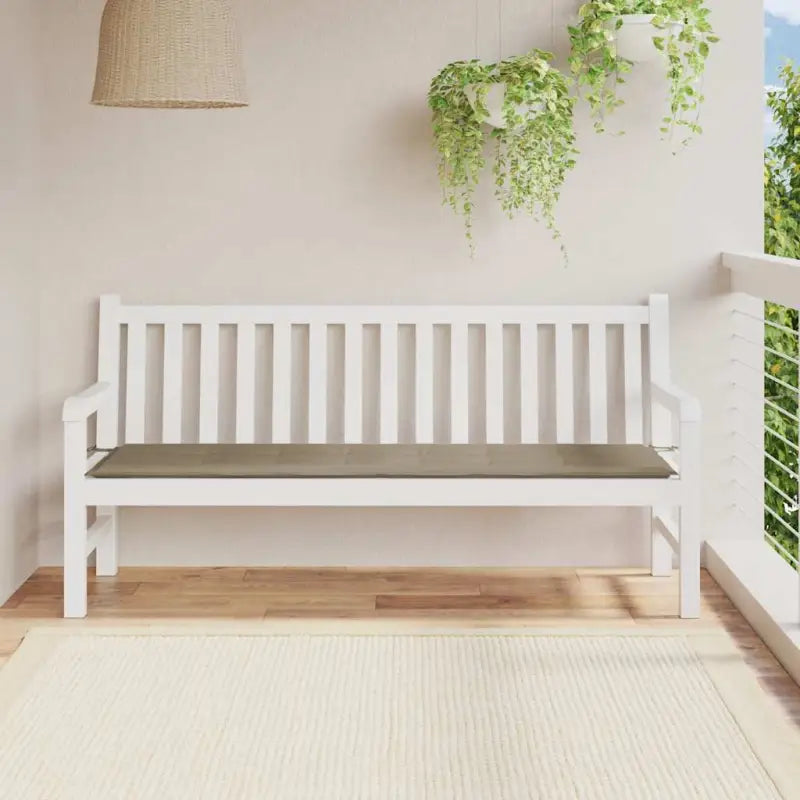 Stoelkussens van oxford stof voor een frisse uitstraling in je tuin - Taupe / 180 x 50 x 3 cm / 1 - Stoelkussens