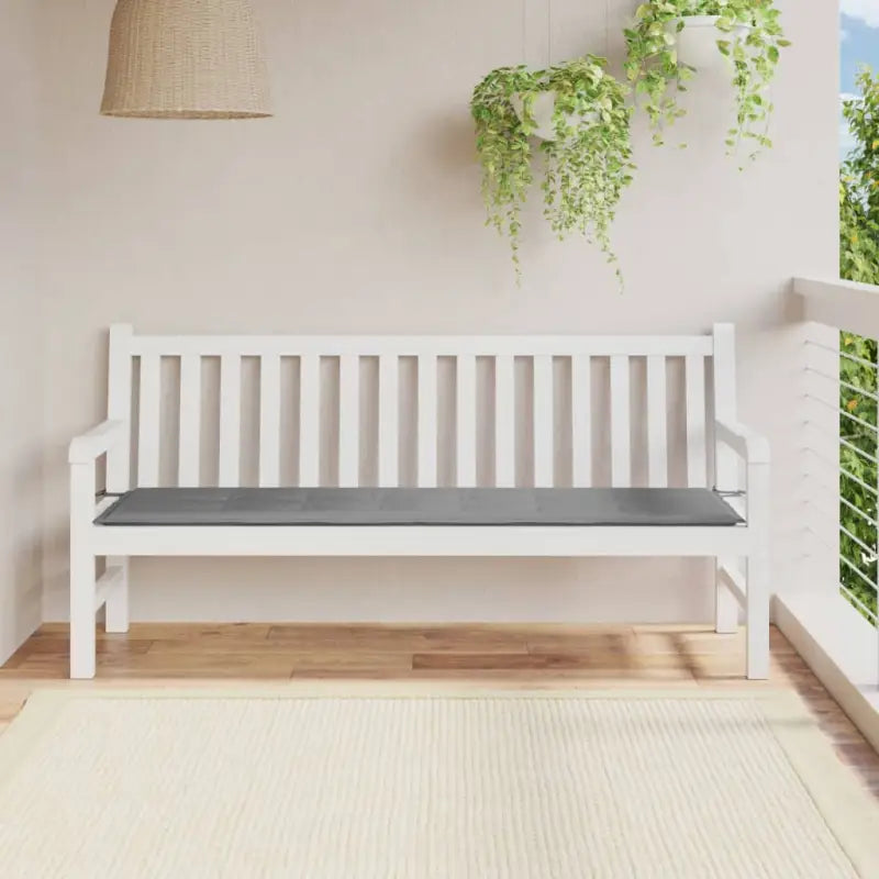 Stoelkussens van oxford stof voor een frisse uitstraling in je tuin - Grijs / 180 x 50 x 3 cm / 1 - Stoelkussens