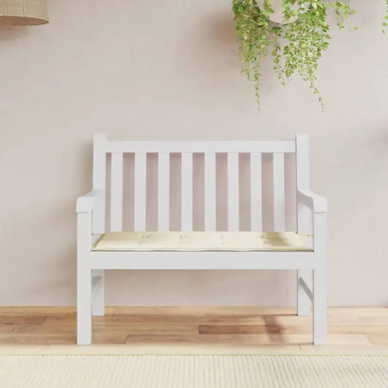 Stoelkussens van oxford stof voor een frisse uitstraling in je tuin - Crème / 120 x 50 x 3 cm / 1 - Stoelkussens