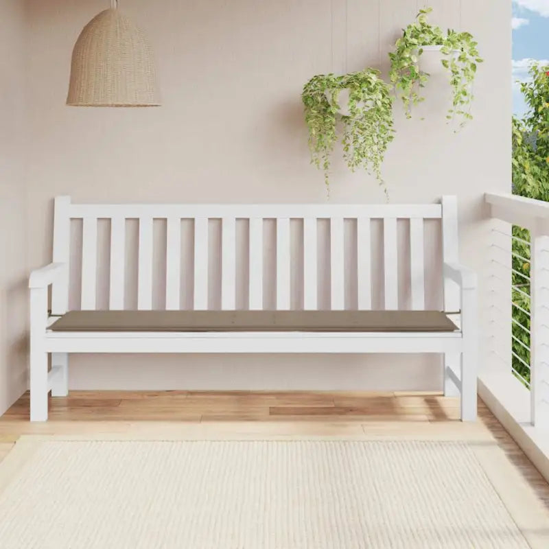 Stoelkussens van oxford stof voor een frisse uitstraling in je tuin - Taupe / 200 x 50 x 3 cm / 1 - Stoelkussens
