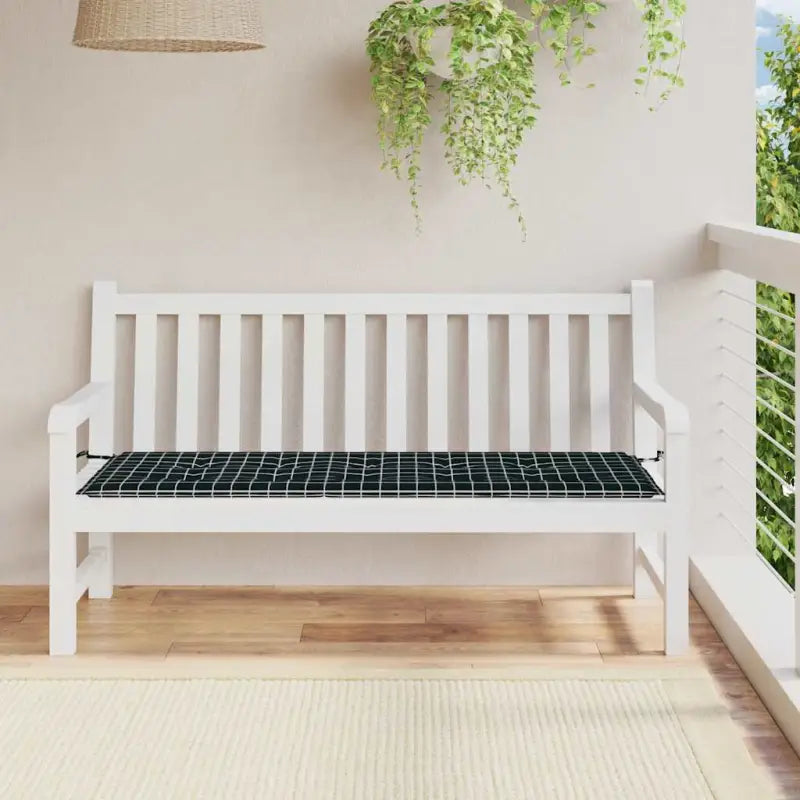 Stoelkussens van oxford stof voor een frisse uitstraling in je tuin - Zwart en wit / 150 x 50 x 3 cm / 1 - Stoelkussens