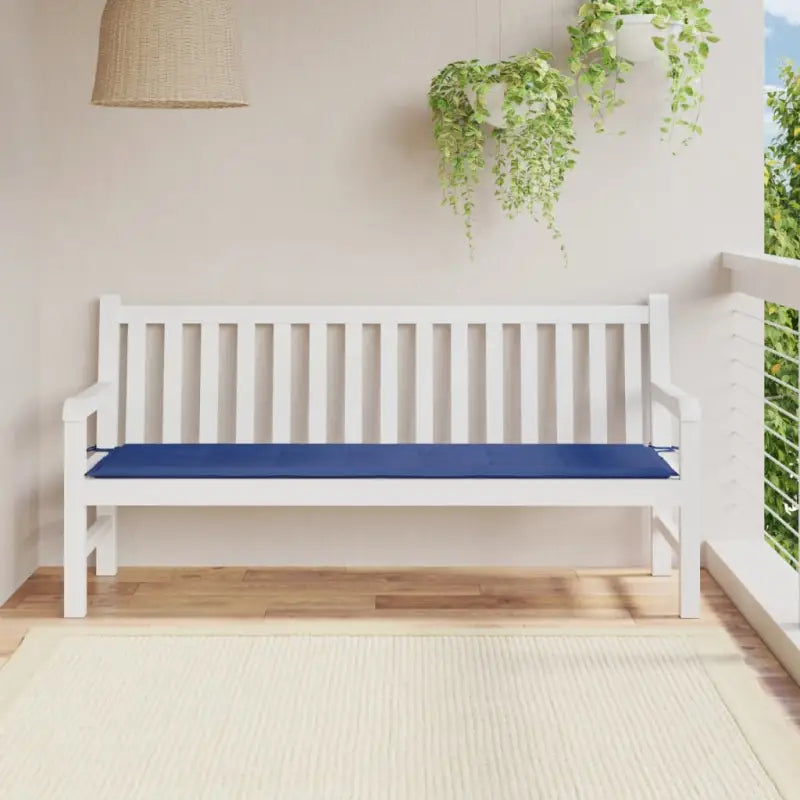 Stoelkussens van oxford stof voor een frisse uitstraling in je tuin - koningsblauw / 180 x 50 x 3 cm / 1 - Stoelkussens