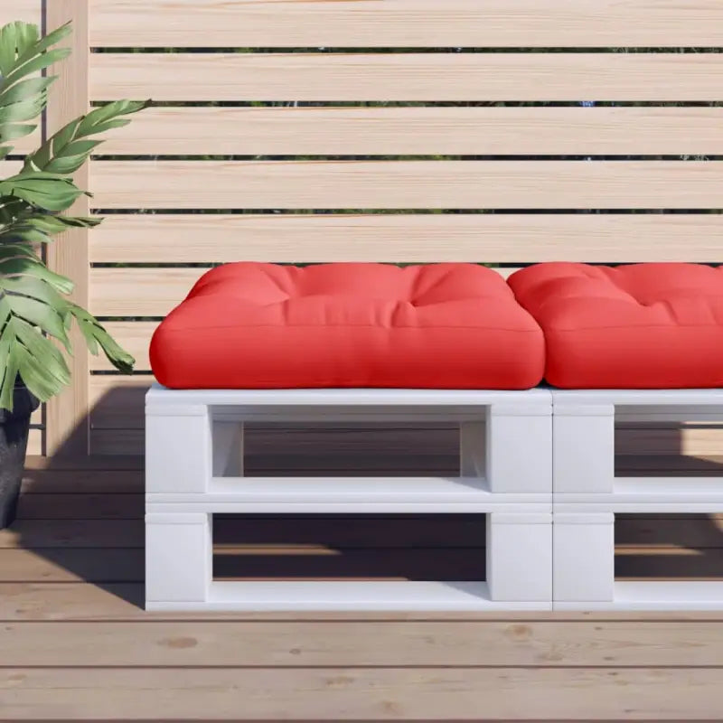 Stoelkussens van oxford stof voor een frisse uitstraling met holle vezel - Rood / 1 - Stoelkussens