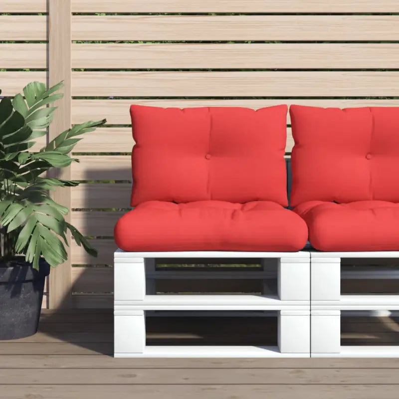 Stoelkussens van oxford stof voor een frisse uitstraling met holle vezel - Rood / 2 - Stoelkussens