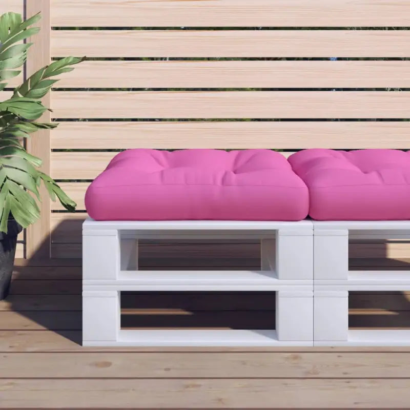 Stoelkussens van oxford stof voor een frisse uitstraling met holle vezel - Roze / 1 - Stoelkussens
