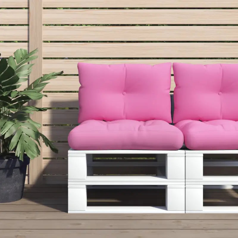 Stoelkussens van oxford stof voor een frisse uitstraling met holle vezel - Roze / 2 - Stoelkussens
