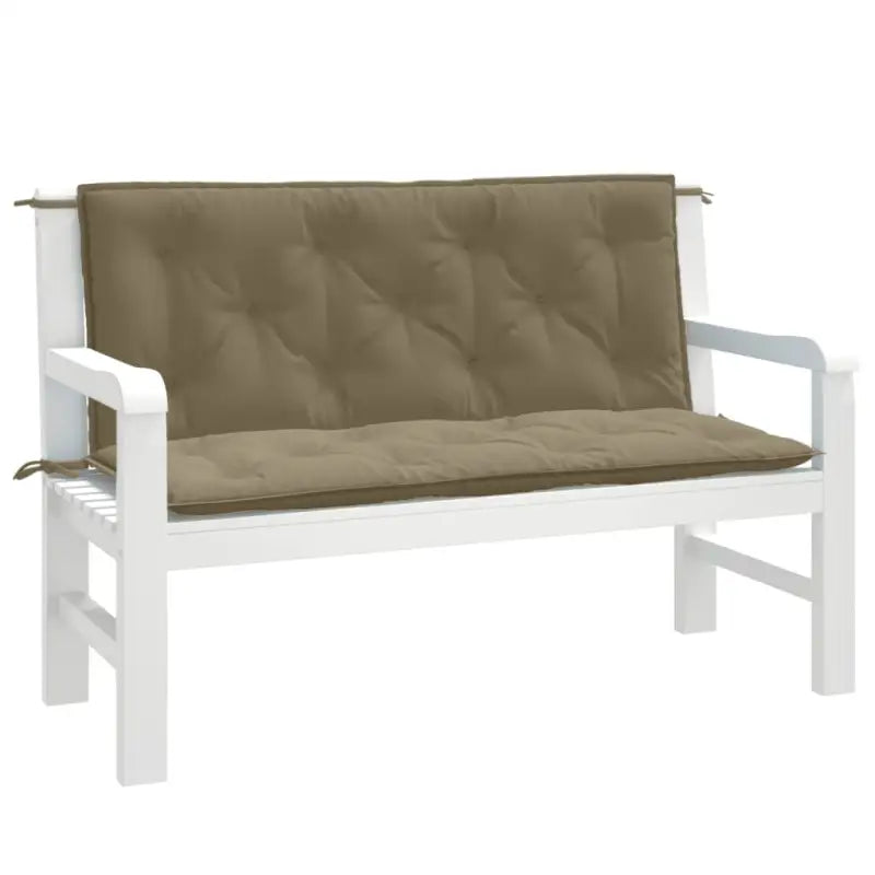 Stoelkussens voor een frisse uitstraling en behoud van oorspronkelijke vorm - taupe mix / 120 x 50 x 7 cm / 1