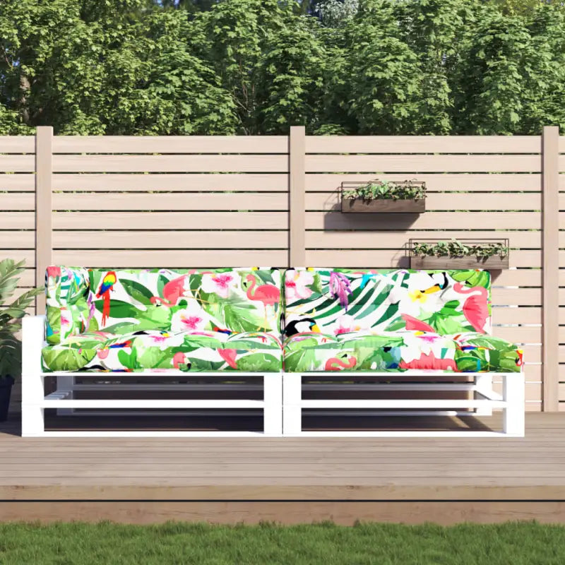 Stoelkussens voor een frisse uitstraling en behoud van de oorspronkelijke vorm - Groen en roze / 5 - Stoelkussens